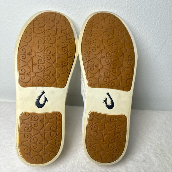 Olukai Women's Pehuea Slip-On Shoes Mesh Breathable White/Cream Sneakers Size 8 - Picture 14 of 15